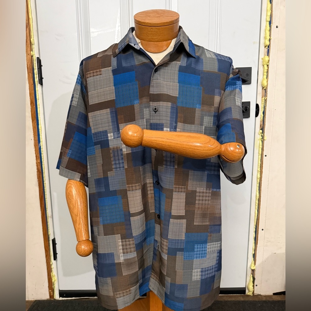 Bassiri Limites collection  Men's Multi-Color Patchwork Shirt